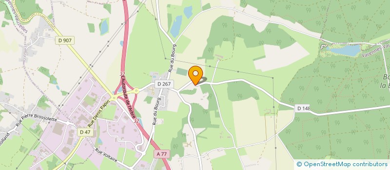 localisation de l'entreprise CENTRE D'ETUDES UNIVERSITAIRES  VARENNES VAUZELLES