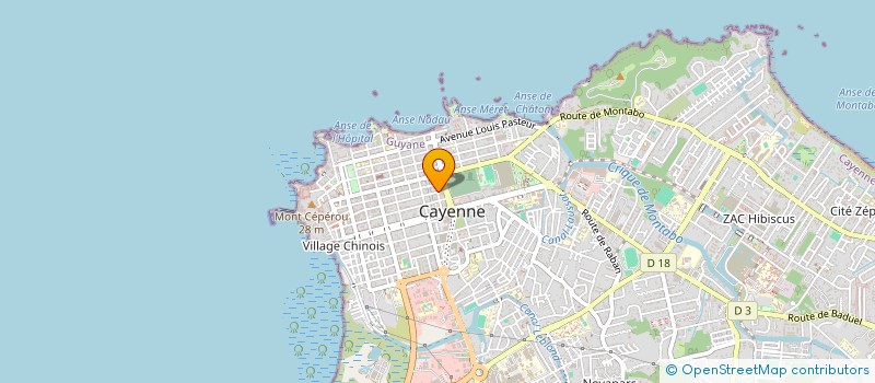 localisation de l'entreprise CENTRE D'ETUDES UNIVERSITAIRES PLURISDISCIPLINAIRES  CAYENNE