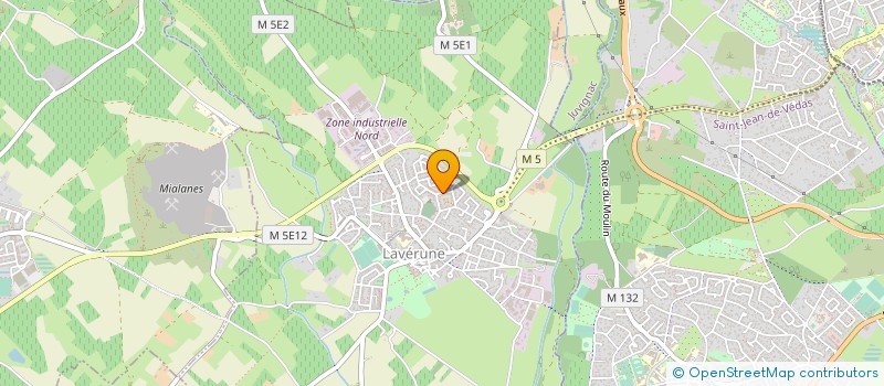 localisation de l'entreprise CENTRE D'EVALUATION DE FORMATION ET D'INSERTION DES SPORTIFS DANS LA VIE PROFESSIONNELLE  LAVERUNE