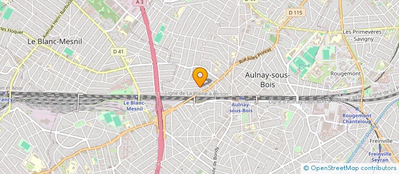 localisation de l'entreprise CENTRE D'EVANGELISATION CHRETIENNE à AULNAY-SOUS-BOIS