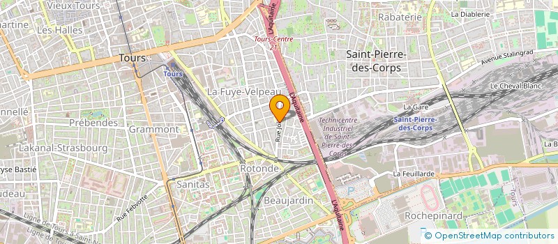 localisation de l'entreprise CENTRE D'EVANGELISATION CITE-BETHEL TOURS (CITE BETHEL TOURS)  TOURS