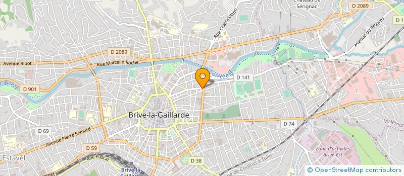 localisation de l'entreprise CENTRE D'EXCELLENCE DU CABC  BRIVE-LA-GAILLARDE