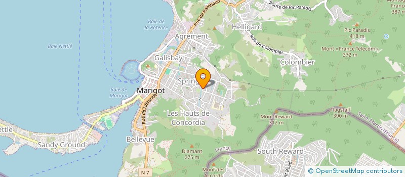 localisation de l'entreprise CENTRE D'EXCELLENCE ET D'EDUCATION PAR LE SPORT DE SAINT MARTIN  SAINT MARTIN