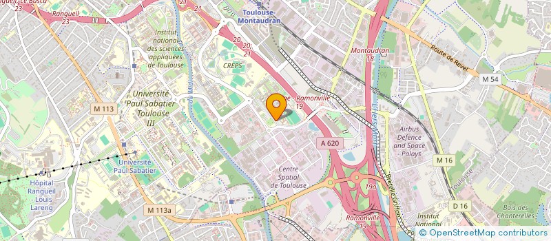 localisation de l'entreprise CENTRE D'EXCELLENCE SPATIAL DE L'OTAN à TOULOUSE