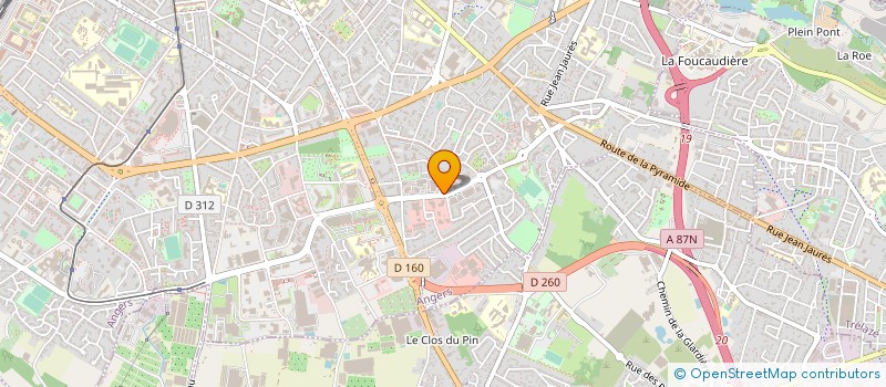 localisation de l'entreprise CENTRE D EXPERTISE ET DE CONTROLE AUTOMOBILE MOURET à ANGERS