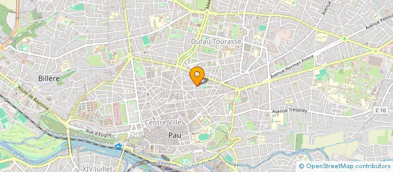 localisation de l'entreprise CENTRE D'EXPERTISE ET DE FORMATION POUR L'AMELIORATION DES CONDITIONS DE TRAVAIL à PAU