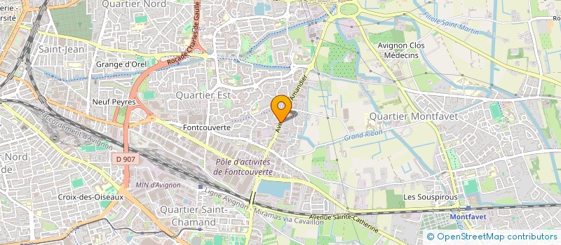 localisation de l'entreprise CENTRE D'EXPERTISE ET DE MESURES INFILTROMETRIE DU BATIMENT à AVIGNON
