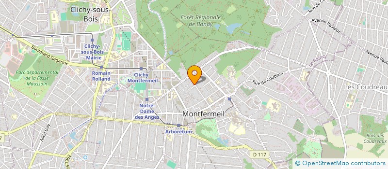 localisation de l'entreprise CENTRE D'EXPLOITATION ULTRA SONORE à MONTFERMEIL