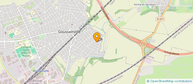 localisation de l'entreprise CENTRE D'HEBERGEMENT ET DE REINSERTION SOCIALE CEP-ZOE  GOUSSAINVILLE