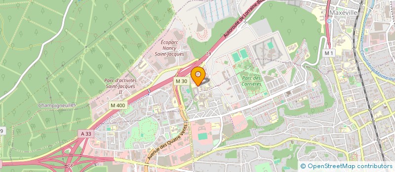 localisation de l'entreprise CENTRE D'IMAGERIE ISOTOPIQUE LORRAIN SELARL DE MEDECINE NUCLEAIRE AU CAPITAL DE 15.000 EUROS  MAXEVILLE