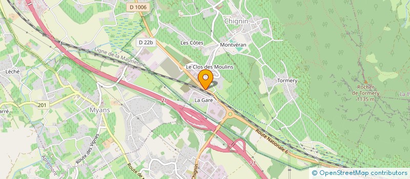 localisation de l'entreprise CENTRE D'IMAGERIE MEDICALE DE LA COMBE DE SAVOIE  MONTMELIAN