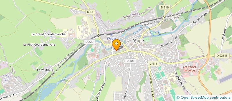 localisation de l'entreprise CENTRE D'IMAGERIE MEDICALE DES DOCTEURS FABRE-BOU ABBOUD ET ASSOCIES  L'AIGLE