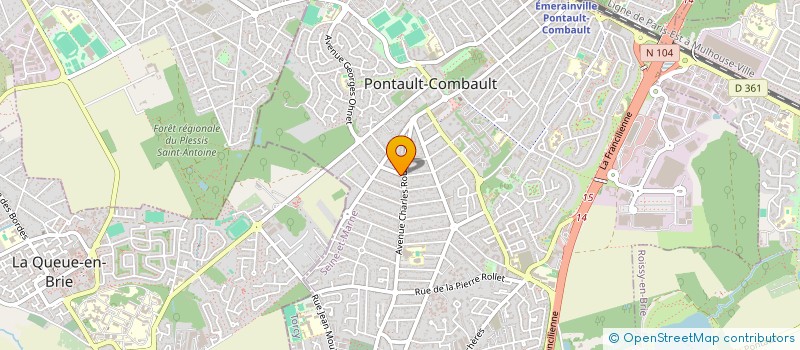 localisation de l'entreprise CENTRE D'IMAGERIE MEDICALE DES LYS à PONTAULT-COMBAULT
