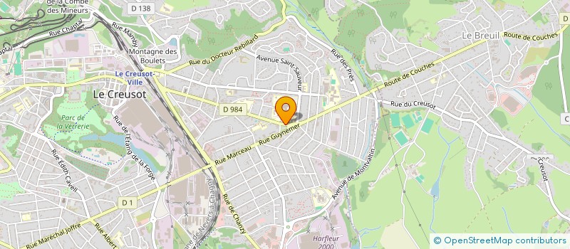 localisation de l'entreprise CENTRE D'IMAGERIE MEDICALE DU CREUSOT à LE CREUSOT