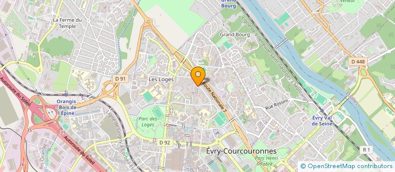 localisation de l'entreprise CENTRE D'IMAGERIE MEDICALE PAUL CLAUDEL à EVRY-COURCOURONNES