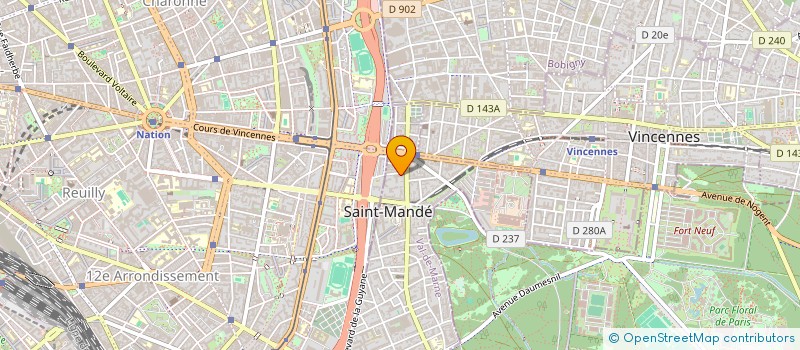 localisation de l'entreprise CENTRE D'IMAGERIE MEDICALE TODA  SAINT-MANDE