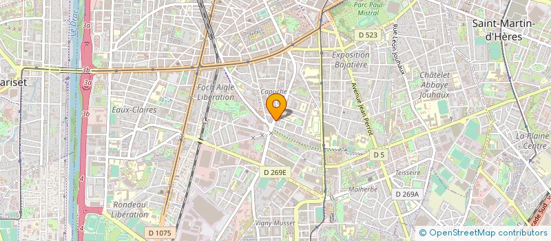 localisation de l'entreprise CENTRE D'IMPRESSION NUMERIQUE  GRENOBLE