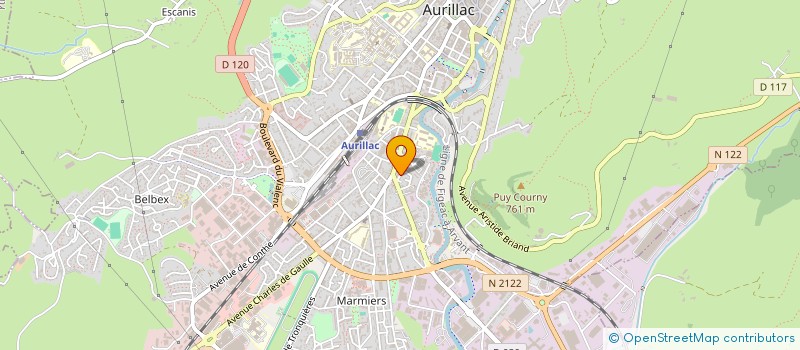localisation de l'entreprise CENTRE D'INFORMAT.SUR DROITS DES FEMMES à AURILLAC
