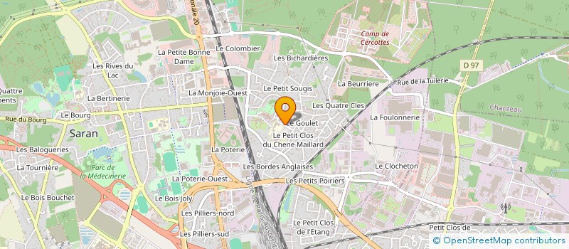 localisation de l'entreprise CENTRE D'INFORMATION DE DOCUMENTATION D'ETUDE ET DE FORMATION DES ELUS à SARAN