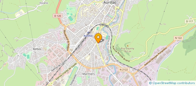 localisation de l'entreprise CENTRE D INFORMATION DROITS DES FEMMES à AURILLAC