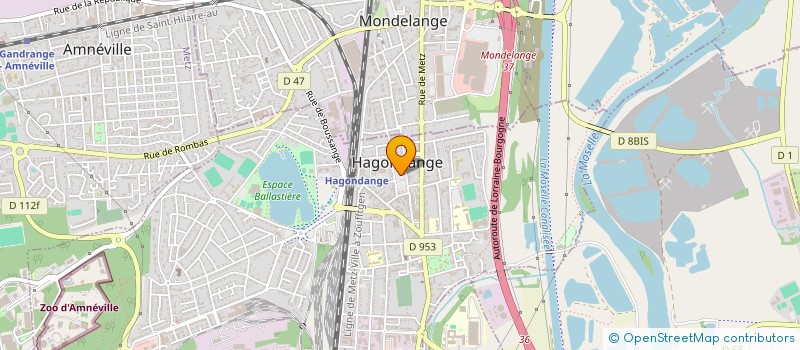 localisation de l'entreprise CENTRE D INFORMATION ET D ANIMATION  HAGONDANGE