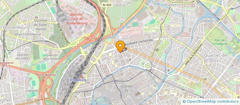 localisation de l'entreprise CENTRE D'INFORMATION JURIDIQUE ET D'INNOVATION SOCIALE à STRASBOURG
