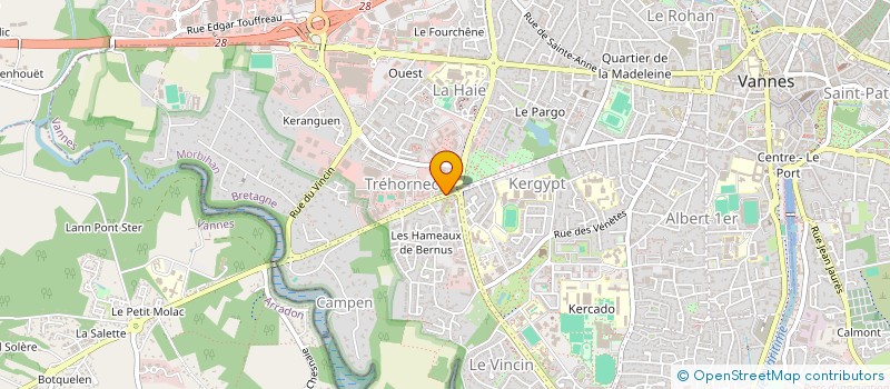 localisation de l'entreprise CENTRE D'INFORMATION SUR LA PREVENTION DES DIFFICULTES DES ENTREPRISES DU MORBIHAN à VANNES