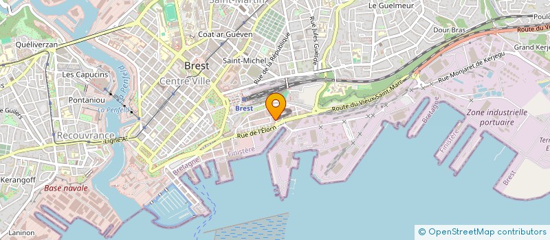 localisation de l'entreprise CENTRE D INFORMATION SUR LE DROIT DES FEMMES ET DES FAMILLES DU FINISTERE à BREST
