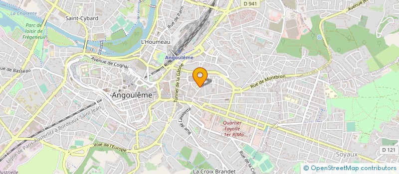 localisation de l'entreprise CENTRE D INFORMATION SUR LES DROITS DES FEMMES ET DES FAMILLES à ANGOULEME