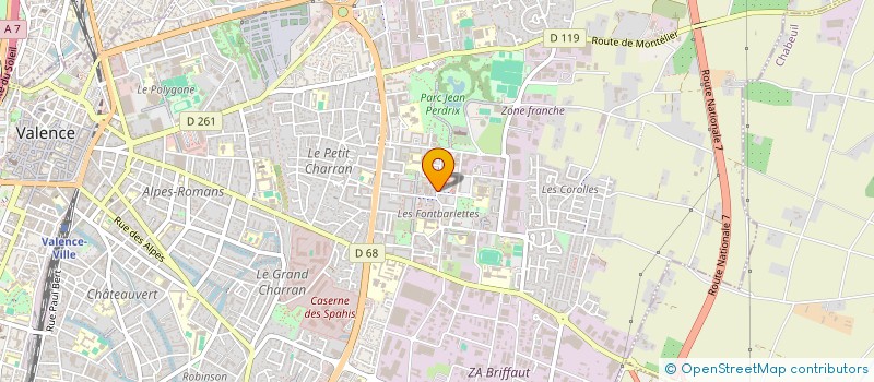 localisation de l'entreprise CENTRE D INFORMATION SUR LES DROITS DES FEMMES ET DES FAMILLES DE LA DROME à VALENCE