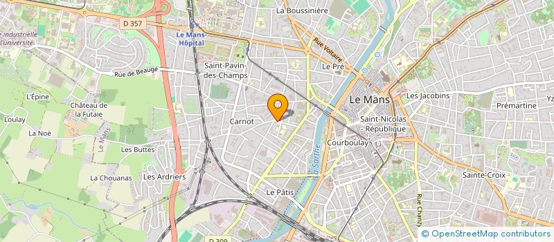 localisation de l'entreprise CENTRE D'INFORMATION SUR LES DROITS DES FEMMES ET DES FAMILLES DE LA SARTHE  LE MANS