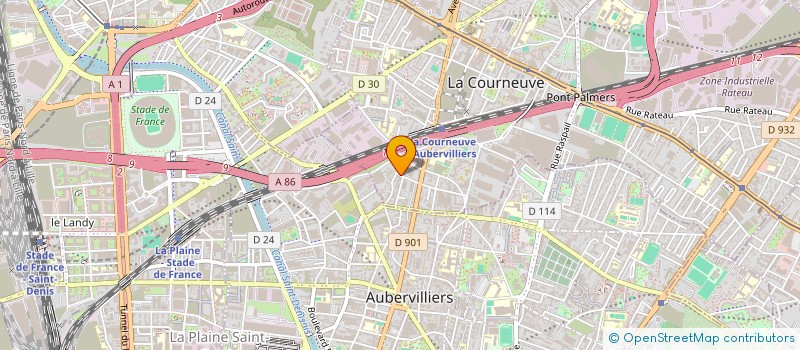 localisation de l'entreprise CENTRE D'INFORMATION SUR LES DROITS DES FEMMES ET DES FAMILLES DE SEINE ST DENIS à LA COURNEUVE