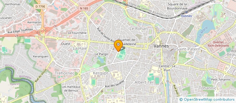 localisation de l'entreprise CENTRE D INFORMATION SUR LES DROITS DES FEMMES ET DES FAMILLES DU MORBIHAN à VANNES