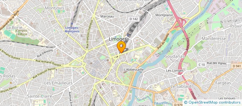 localisation de l'entreprise CENTRE D INFORMATION SUR LES DROITS DES FEMMES ET FAMILLES DU LIMOUSIN à LIMOGES