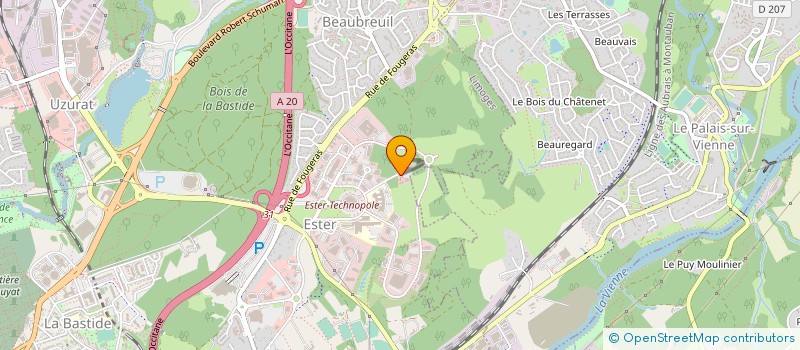 localisation de l'entreprise CENTRE D INGENIERI DES SYSTEMES E à LIMOGES