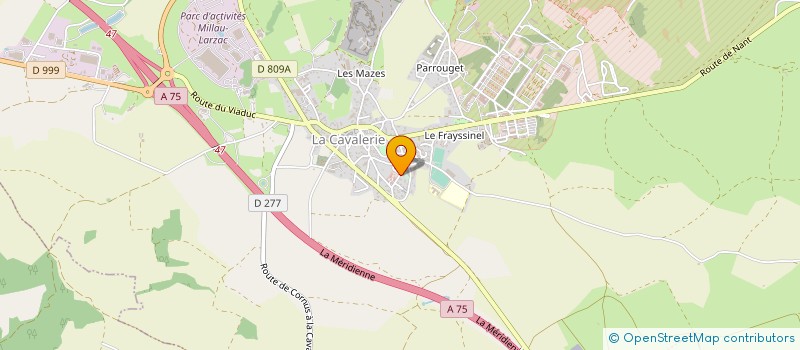 localisation de l'entreprise CENTRE D INITIATIVES RURALES à LA CAVALERIE