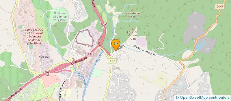 localisation de l'entreprise CENTRE D'INTERET A L'ENVIRONNEMENT LEGITIME à FREJUS
