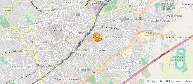 localisation de l'entreprise CENTRE D'INTERETS ET RENCONTRE BEAUSOLEIL  NIMES