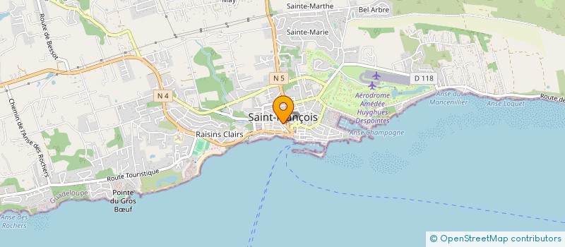 localisation de l'entreprise CENTRE D'INTERVENTION ET DE PREVENTION DE PRATIQUES SOCIALES ET DE GESTION DES RESSOURCES HUMAINES à SAINT-FRANCOIS