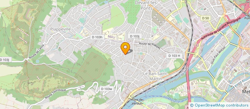 localisation de l'entreprise CENTRE D'OBSERVATION BILAN DIAGNOSTIC à LORRY-LES-METZ