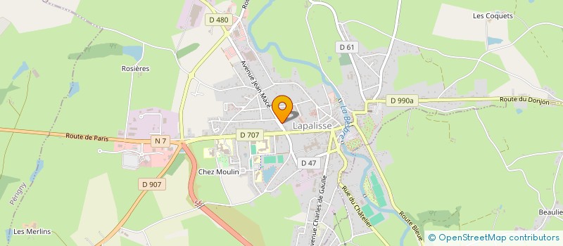 localisation de l'entreprise CENTRE D OPHTALMOLOGIE DE LAPALISSE  LAPALISSE