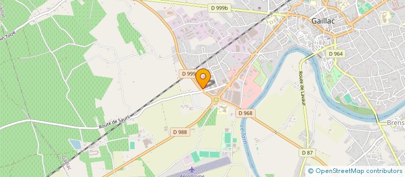 localisation de l'entreprise CENTRE D'OPHTALMOLOGIE ISATIS  GAILLAC