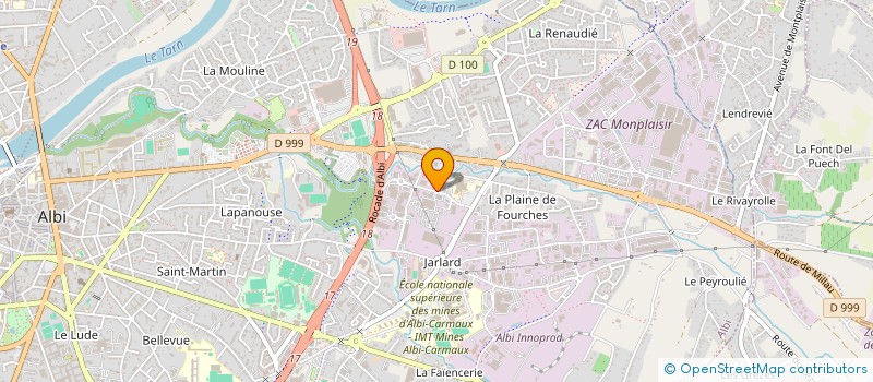 localisation de l'entreprise CENTRE D'OPHTALMOLOGIE VOTRE VISION à ALBI