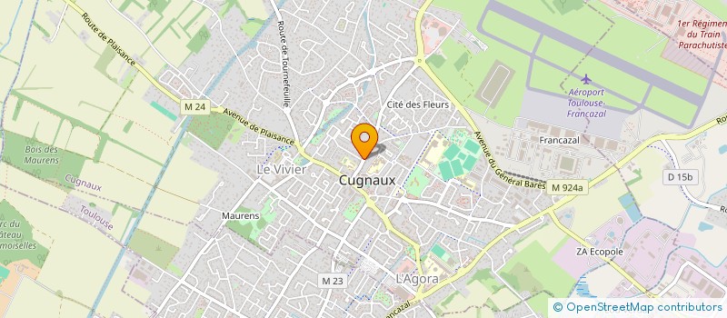 localisation de l'entreprise CENTRE D'OPTIQUE à CUGNAUX