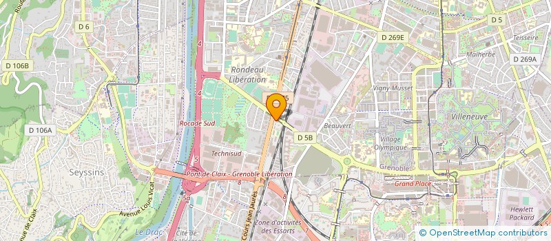 localisation de l'entreprise CENTRE D'ORIENTATION CHRETIENNE MAISON DE LA PRIERE BETANIA FRANCE à GRENOBLE