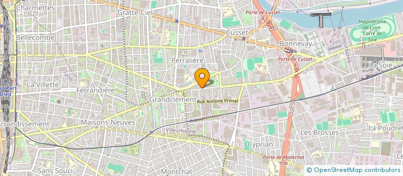 localisation de l'entreprise CENTRE D'ORIENTATION DE DOCUMENTATION ET D'INFORMATION DE VILLEURBANNE  VILLEURBANNE