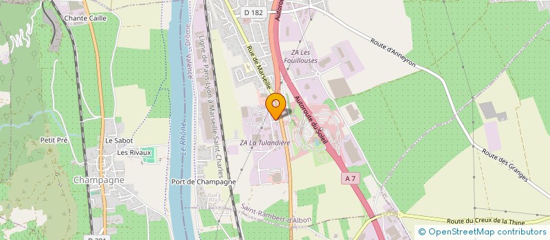 localisation de l'entreprise CENTRE DAECHAN AUTOMOBILE  SAINT-RAMBERT-D'ALBON