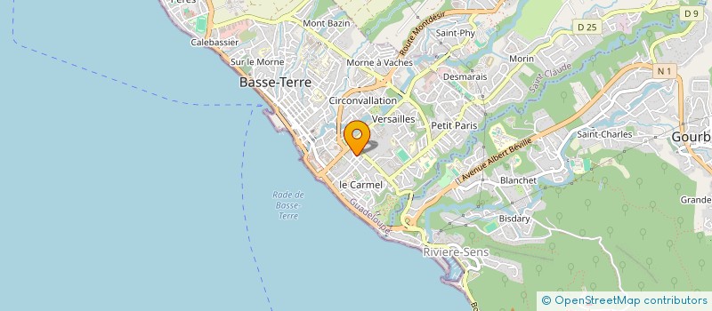 localisation de l'entreprise CENTRE DANSE ET VIVANCE  BASSE-TERRE