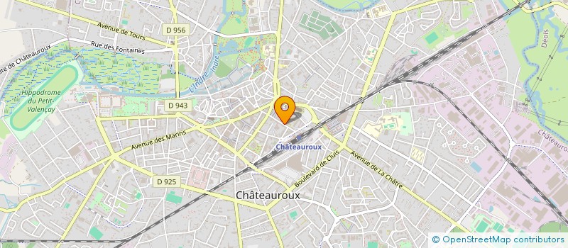 localisation de l'entreprise CENTRE DE BEAUTE à CHATEAUROUX