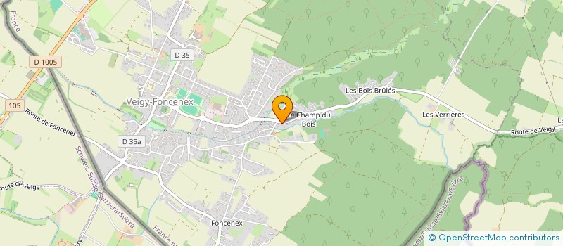 localisation de l'entreprise CENTRE DE BEAUTE ARCHYS  VEIGY-FONCENEX